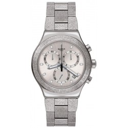 Swatch Unisexuhr Irony Chrono Silver Explosion YVS472G