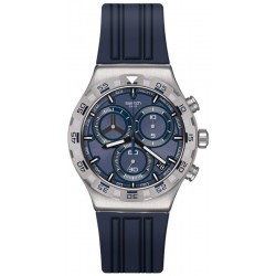 Swatch Herrenuhr Irony Chrono Teckno Blue YVS473