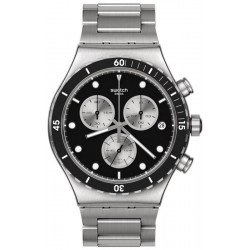 Swatch Men's Watch Irony Chrono Dark Irony YVS487G